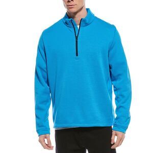 Callaway Mens Mid-Weight Hex 1/4-Zip Pullover, Blue